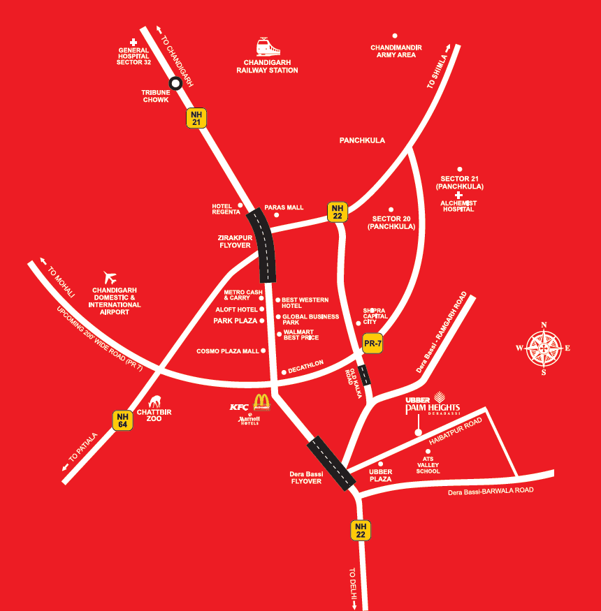 Ubber Palm Heights location map